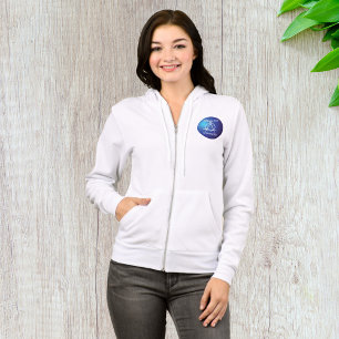 Moletom Crachá Atheism Womens Cheio-Zip