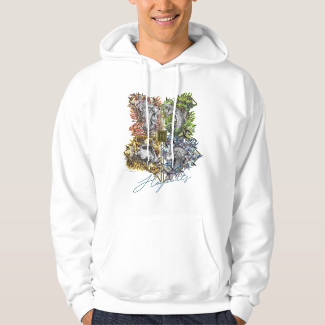 Moletom Crachá HOGWARTS™ - Gráfico Floral (Frente)