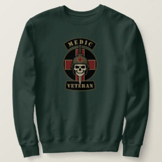 Moletom Cráneo Táctico de Veterano de Médico de Combate