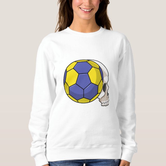 Moletom Crânio com esportes de handebol (Frente)