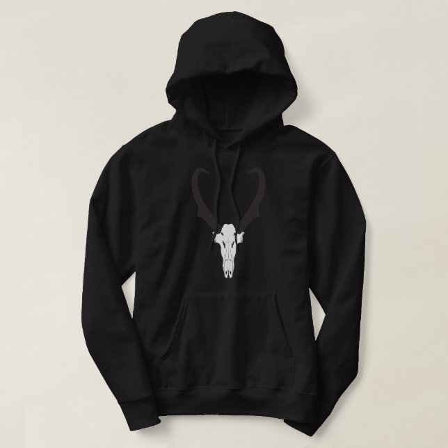 Moletom Crânio de antílope americano personalizável (Frente do Design)