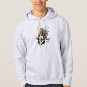 Moletom Crânio de Peixe Pré-Histórico Arte Sombrio Grunge
