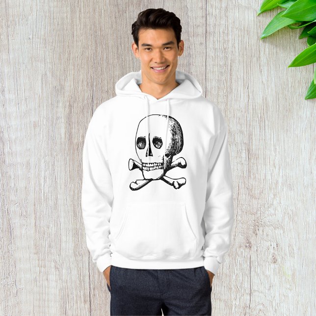 Moletom Crânio E Ossos Mens Hoodie (Criador carregado)