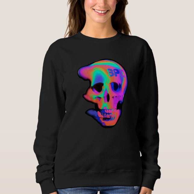 Moletom Cranio Fluxo de Movimento Abstrato (Frente)