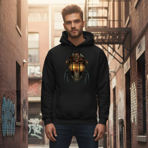Moletom Crânio Mecânico: Casaco Steampunk