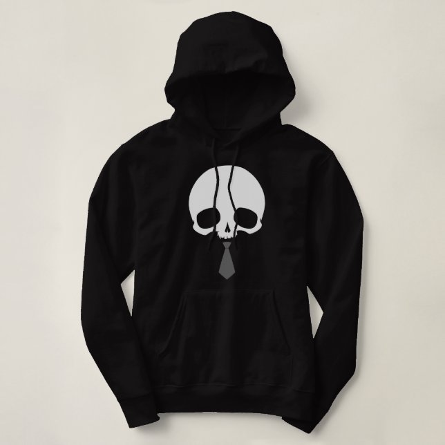 Moletom Crânio Personalizável com Gravata (Frente do Design)