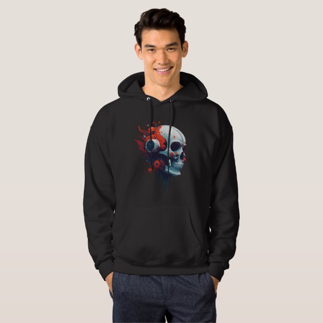 Moletom Crânio Robô (Frente Completa)