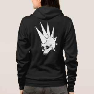 Moletom Cranio sem mandíbula punk personalizável Versão 2