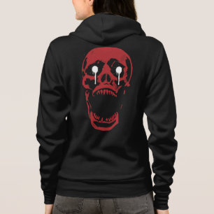 Moletom Cranio Vermelho Gotejante: Fio Gótico