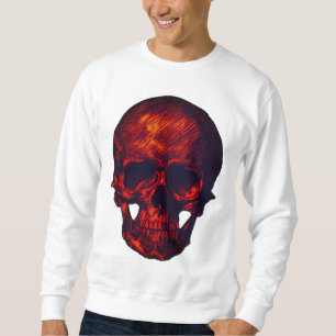 Moletom Crânio vermelho gótico