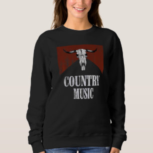 Moletom Cravo de Touro Vintage Retro Música Country Ociden