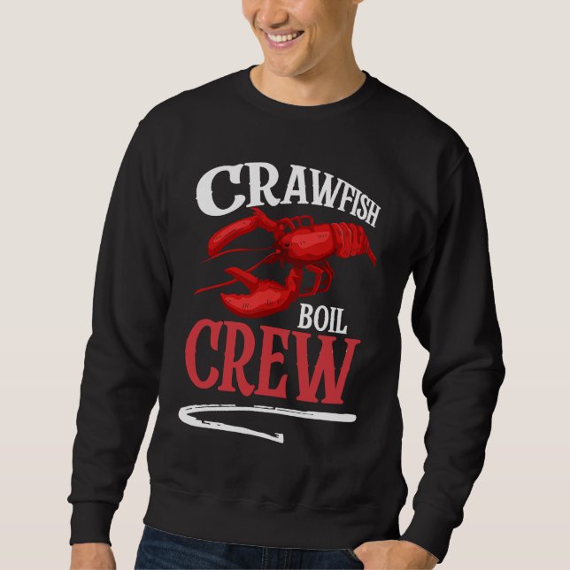 Moletom Crawfish Boil Crew Crayfish  2 (Frente)