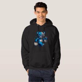 Moletom Crazy Blue Bear Hoodie