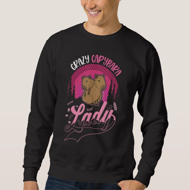 Moletom Crazy Capybara lady Capybara Girl (Frente)