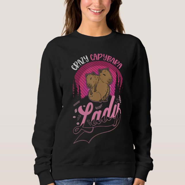 Moletom Crazy Capybara lady Capybara Girl (Frente)
