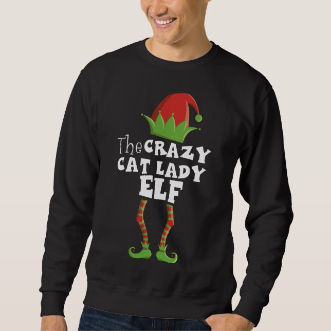 Moletom CRAZY CAT LADY Xmas Pajama (Frente)
