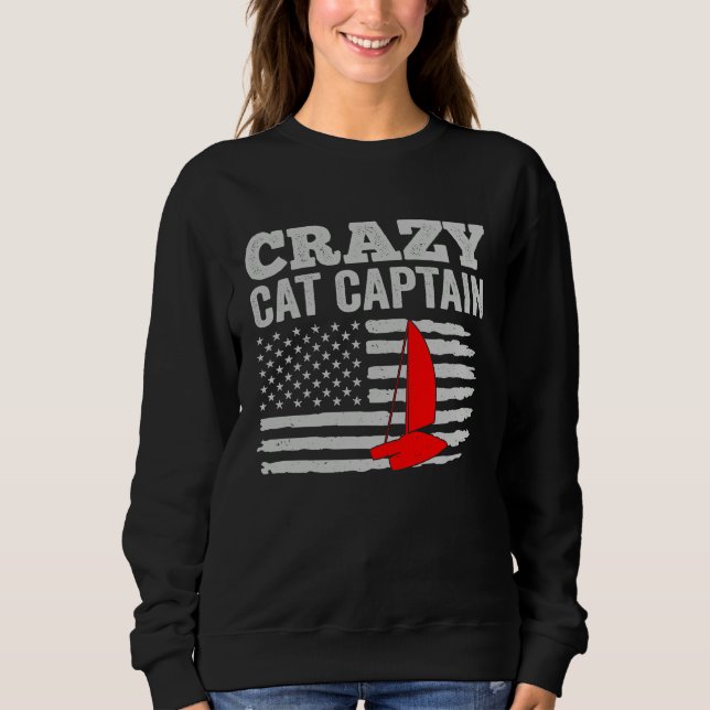 Moletom Crazy Catamaran Captain Sailing Sailor  5 (Frente)