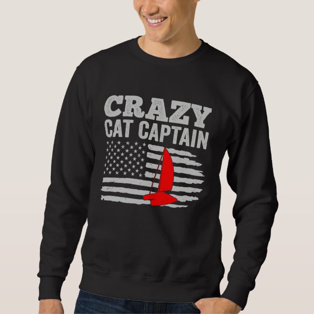 Moletom Crazy Catamaran Captain Sailing Sailor  5 (Frente)
