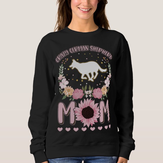 Moletom Crazy German Shepherd Mom German Shepherd Dog Girl (Frente)