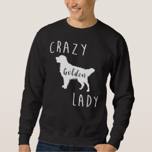 Moletom Crazy Golden Lady Golden Retriever Relaxed Fit