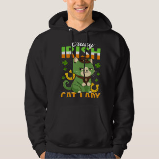Moletom Crazy Irish Cat Lady  Saint Patrick s