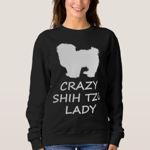 Moletom Crazy Shih Tzu Lady