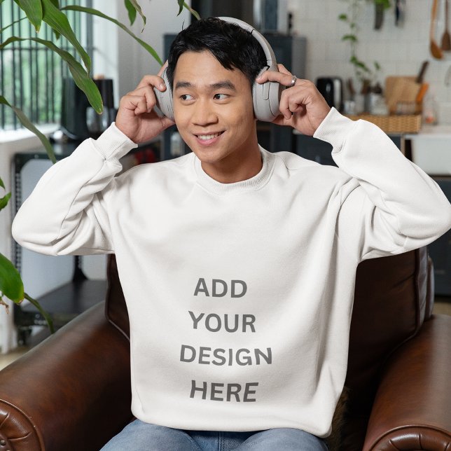 Moletom Create Your Own Custom Men's Basic Sweatshirt (Criador carregado)