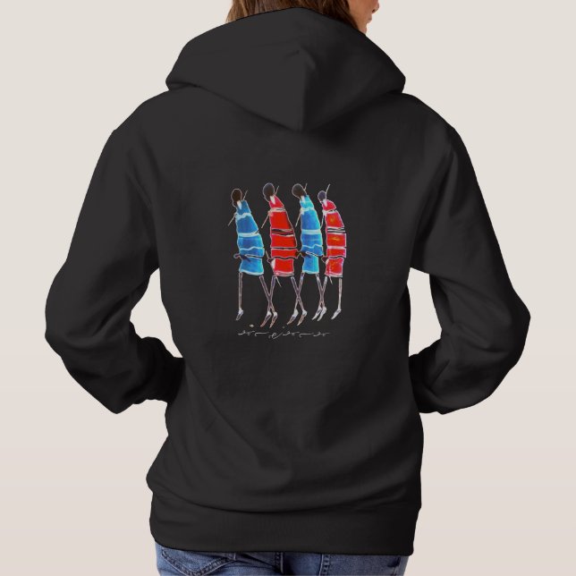 Moletom create your own: Happy People Maasai Warriors Walk (Verso)