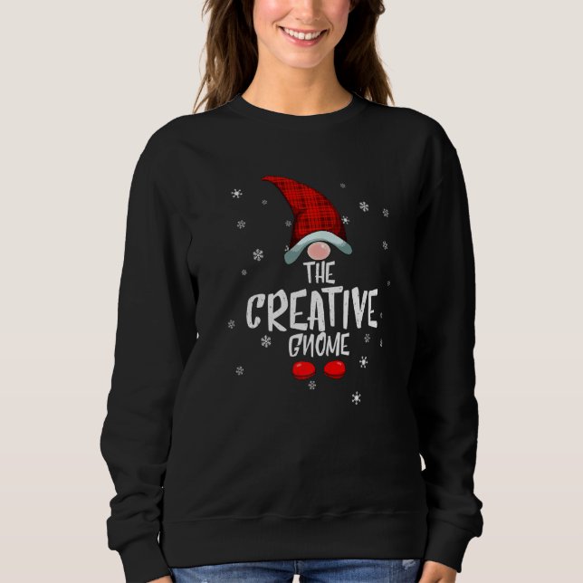 Moletom Creative Gnome Family Christmas Pajama Creative Gn (Frente)