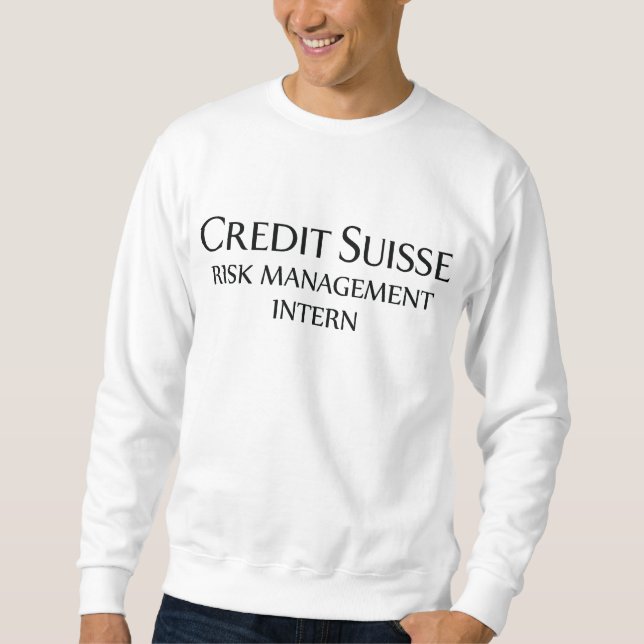 Moletom Credit Suisse Risk Management Inter Sweirts (Frente)