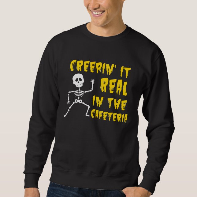 Moletom Creepin'In The Cafeteria Lunch Lady Halloween (Frente)