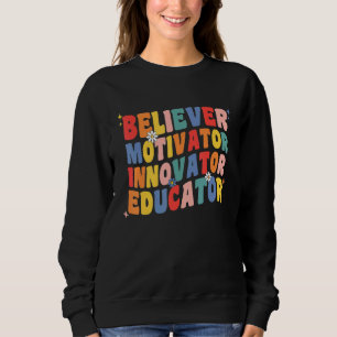 Moletom Crente Motivador Inovador Educador Professor Retro
