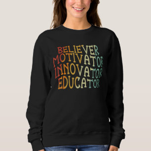 Moletom Crente Motivador Inovador Educador Professor Volta