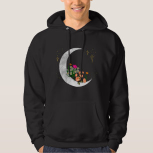 Moletom Crescente Lua Flores do Jardim Lunar Meninas do Es