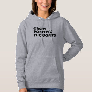 Moletom crescer pensamentos positivos tipografia inspirado