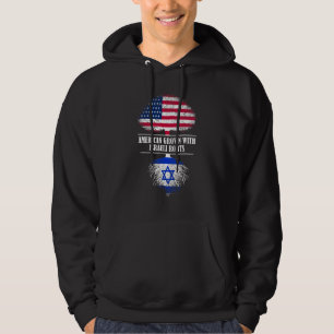 Moletom Crescido Americano Com Raízes Israelenses Bandeira