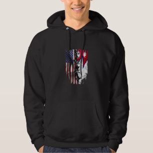 Moletom Crescido Americano Raízes Nepalesas Bandeira EUA N