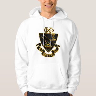 Moletom Crest da Phi Chi Theta   Dourado e Preto