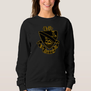 Moletom Crest da Phi Chi Theta Dourado e Preto