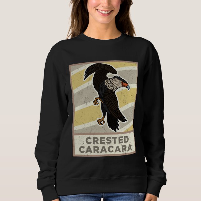 Moletom Crested caracara birds biologist ornithologist bir (Frente)