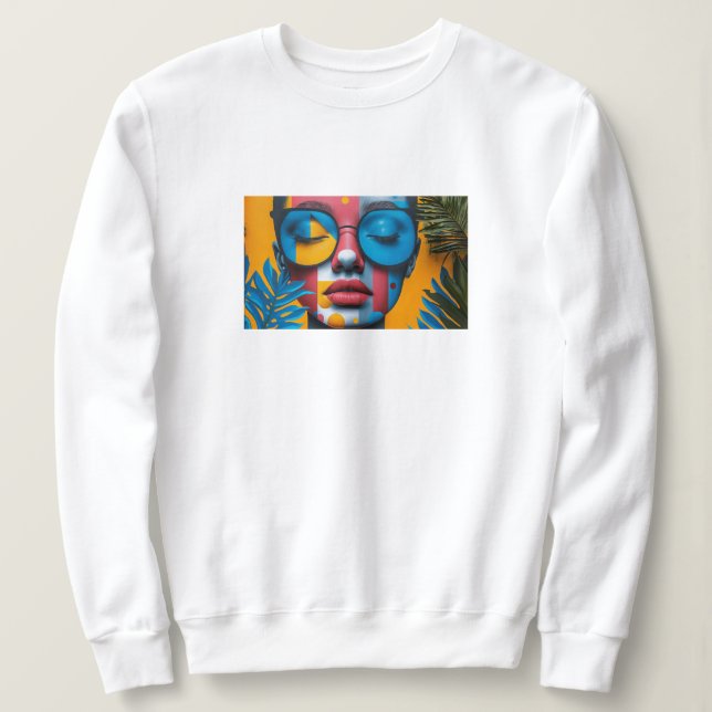 Moletom Cria Personalizada A Sua Simples Camisola Moderna (Frente do Design)