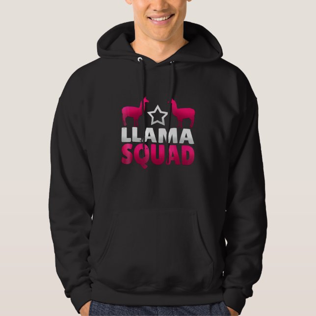 Moletom Criador Adorável Llama Squad Cute Llama (Frente)