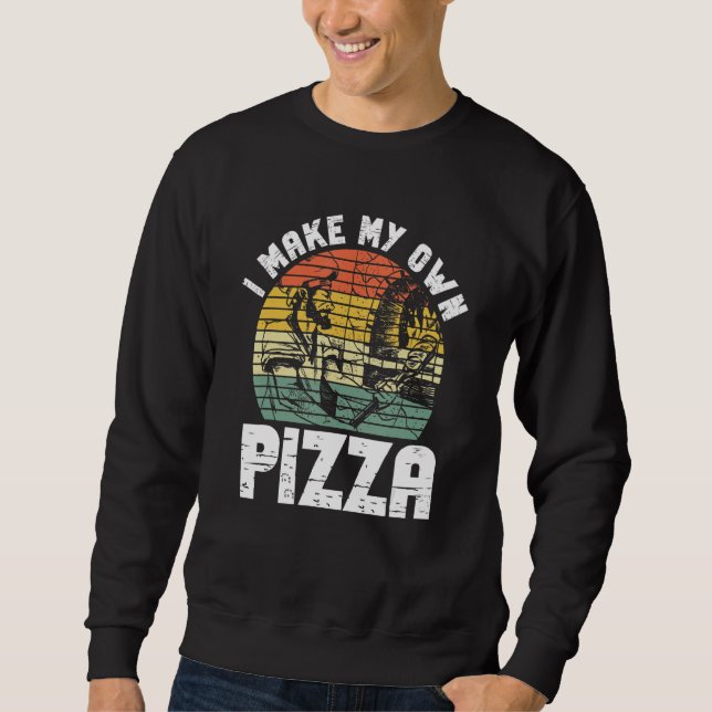 Moletom Criador de pizza de hobby que ama Fazer de pizza (Frente)