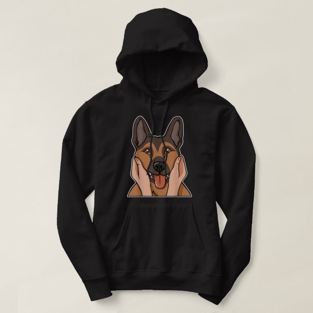 Moletom Criadores Alsacianos german shepherd Que Herdam Am (Frente do Design)