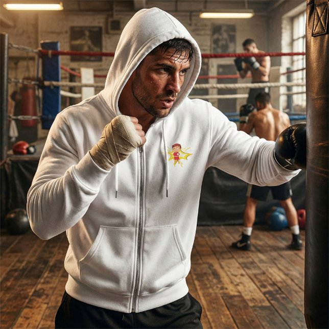 Moletom Criança Boxer em Luvas Vermelhas e Curtos (Criador carregado)