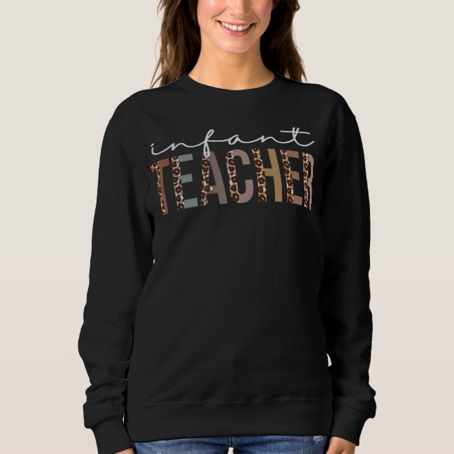 Moletom Criança Professora Leopard Apreciação Por Mulheres (Frente)