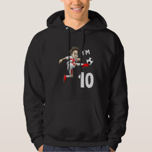 Moletom Crianças 10 Aniversário Futebol da Inglaterra 10 A
