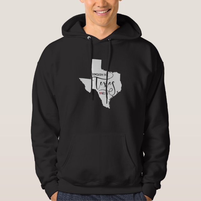 Moletom Crianças Alguém No Texas Me Ama (Frente)