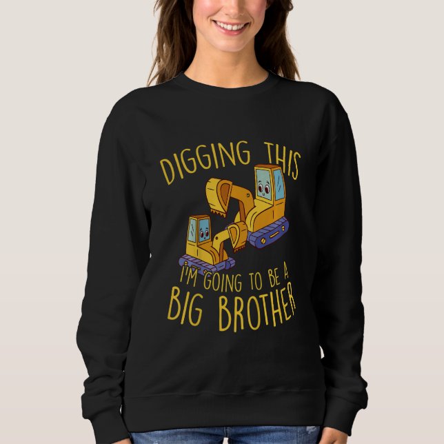 Moletom Crianças, Anúncio de Gravidez, serei um grande (Frente)