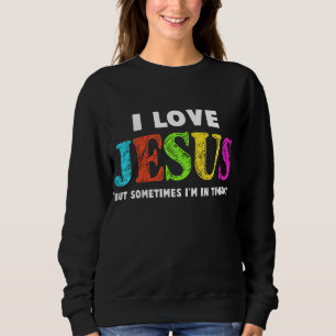 Moletom Crianças Bonitas Eu Amo Jesus Cristo Cristão Faith